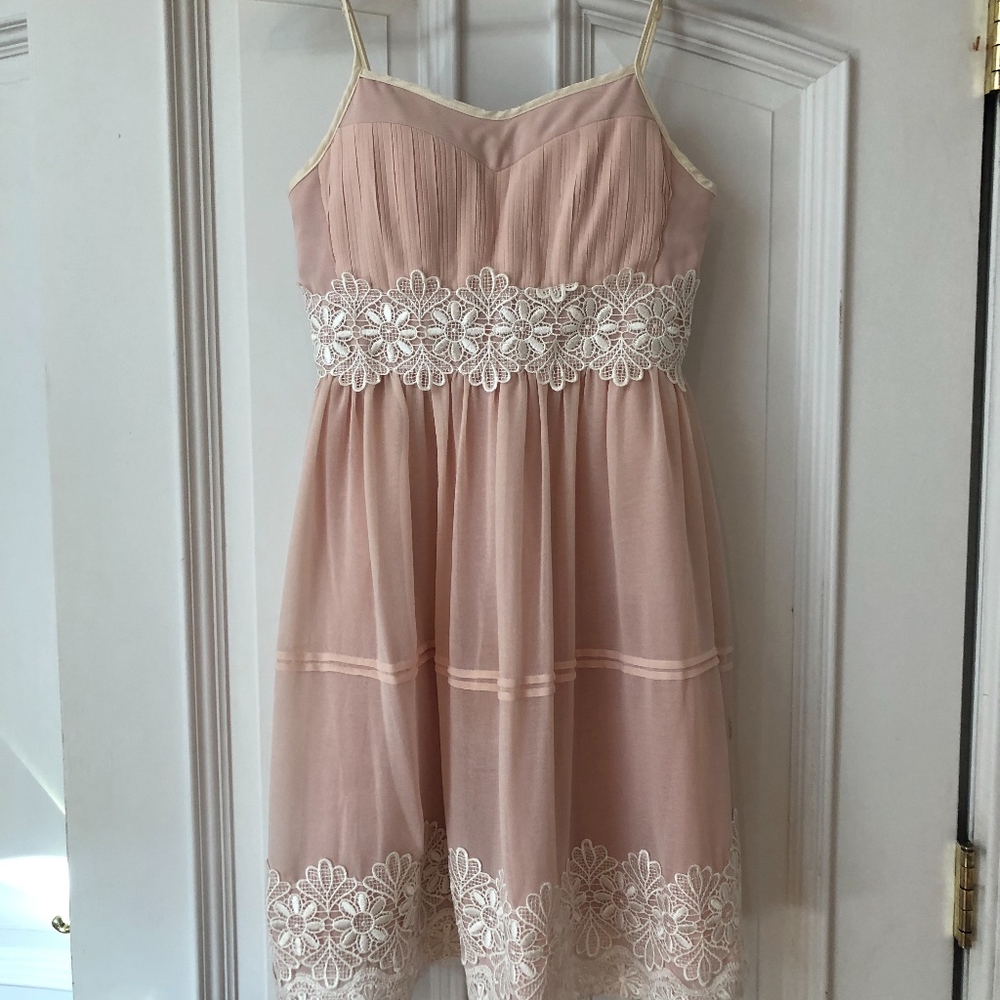 Pink Lace Dress